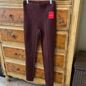 SPANX Deep Maroon Leggings